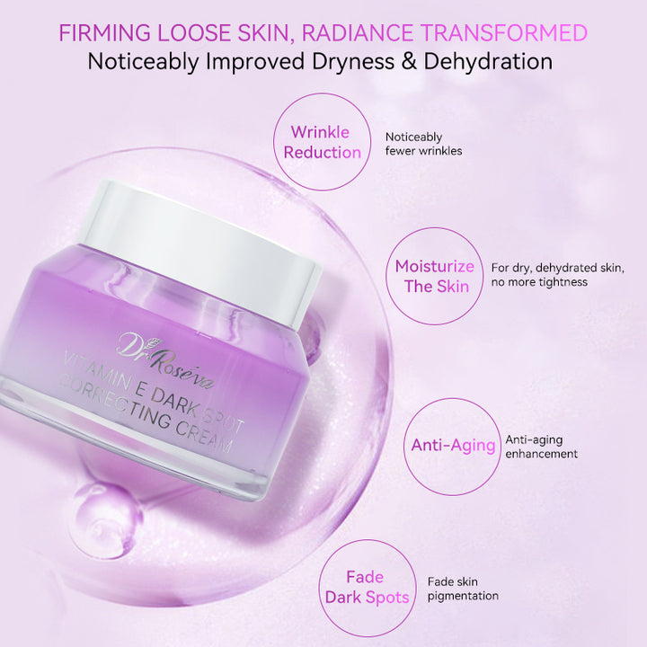 DR.ROSEVA Private Label Brightening Vitamin E Dark Spot Corrector Face Cream Dark Spots Skin Remover Whitening Correcting